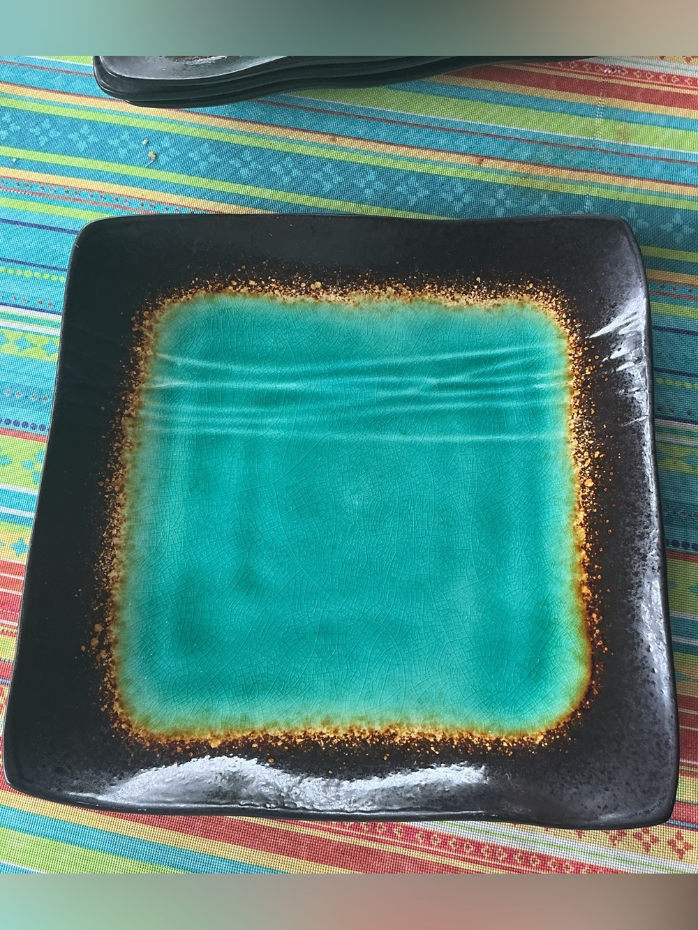 Baum Galaxy Jade Square Plates - set of 4